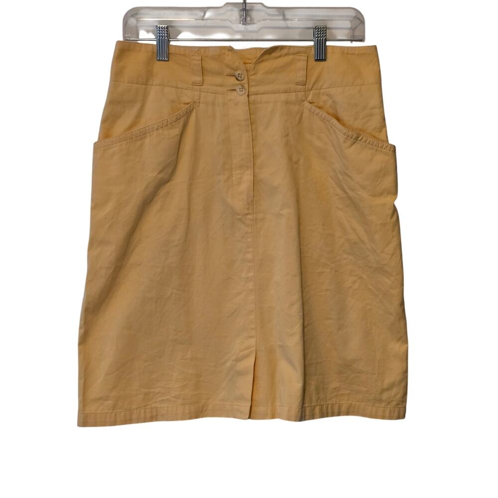 Steinebronn sport couture yellow vintage pencil skirt 10